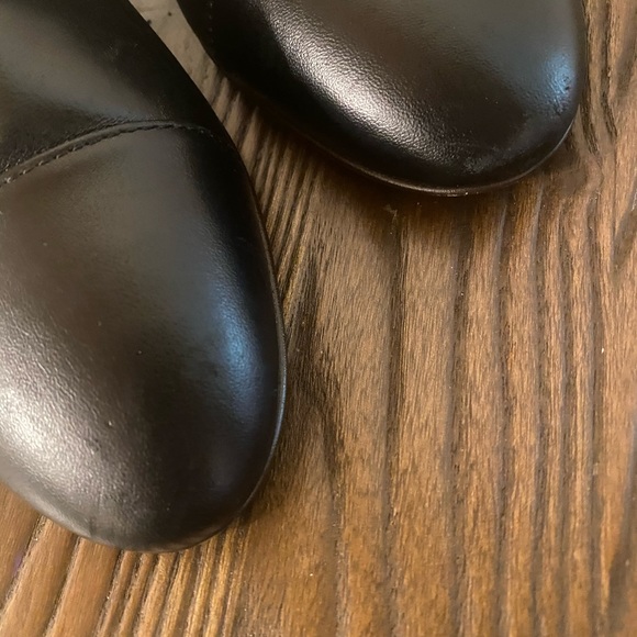 J.crew Cap Toe Ankle Boots Black Leather Size 7 - Picture 4 of 7